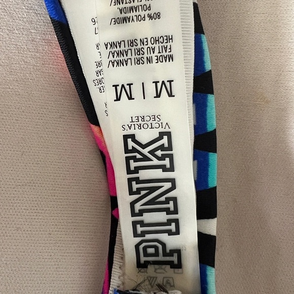 Blue and pink multi way bikini top - Picture 4 of 8